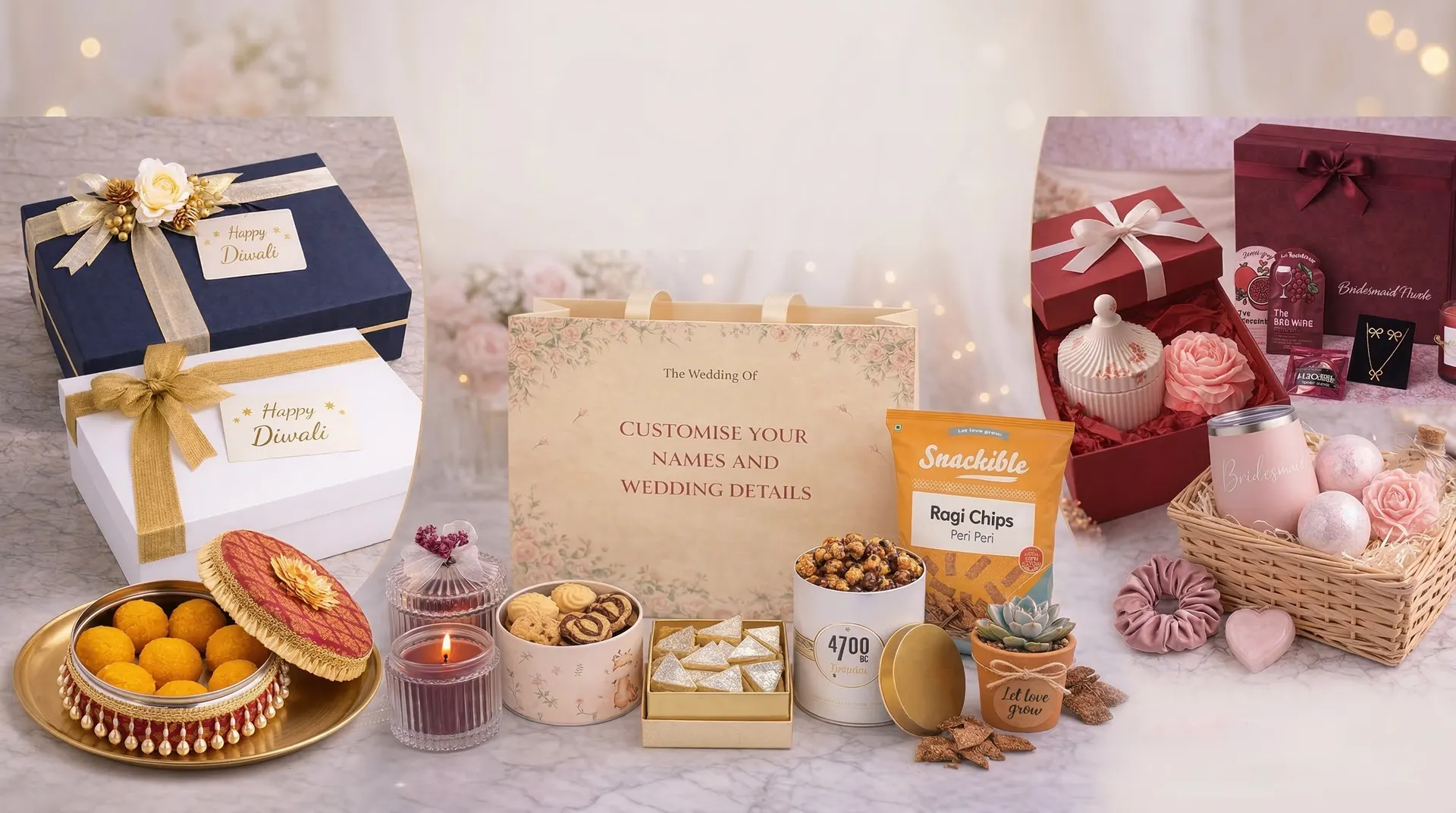 Hero banner with personal hampers
